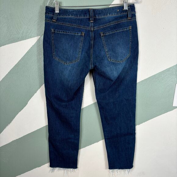 Cabi Jean's Women's Size 8 Low Rise Dark Wash Five Pocket Skinny Denim Jeans - Picture 12 of 12